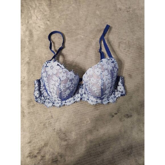 Victoria's Secret 32C Dream Angels Lined Demi Bra Floral - Picture 1 of 3